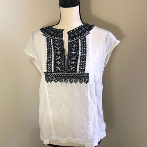 Madewell embroidered top